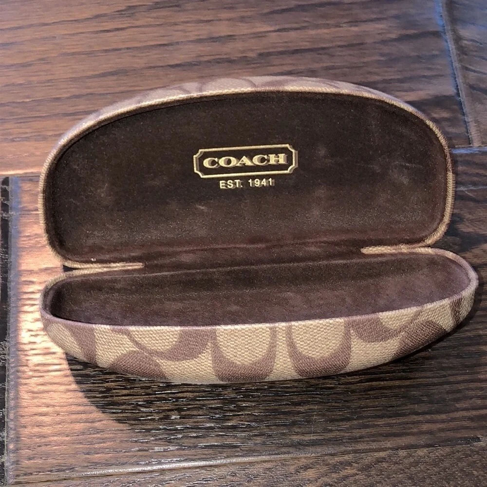 Coach glasses case hard
